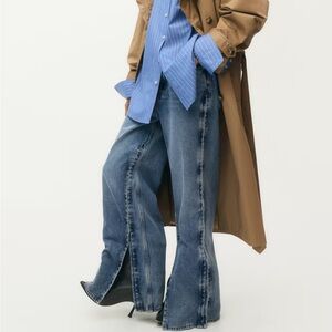 Glenn Martens  H&M Wide Side Slit Jeans